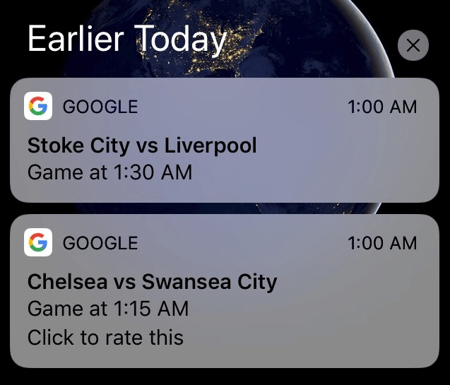 Google push notification example