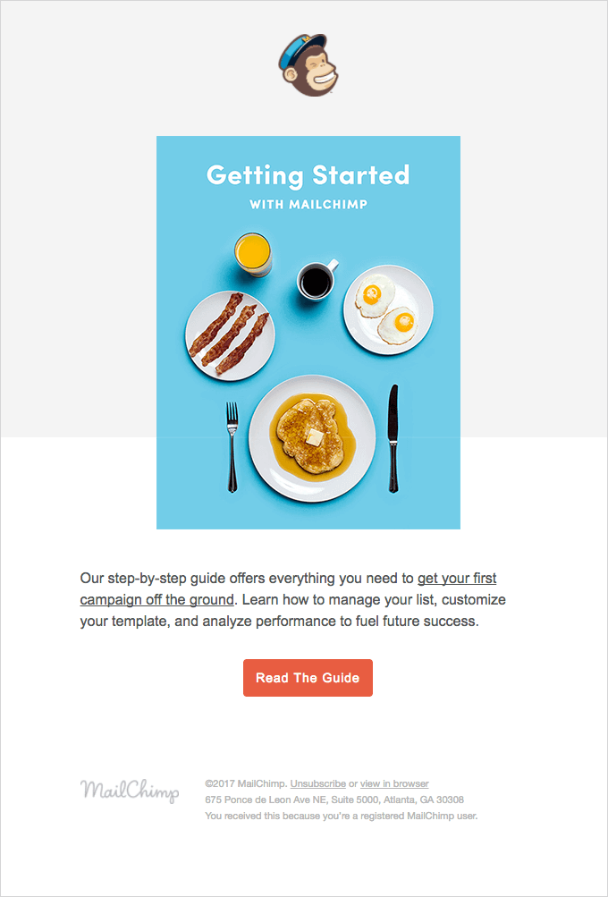 get started with mailchimp email