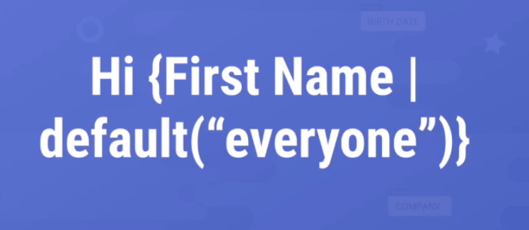 standard personalization example